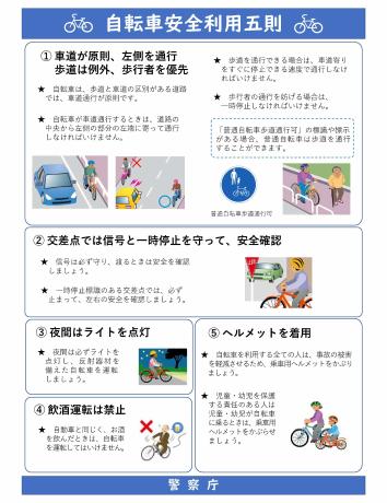 自転車安全利用五則