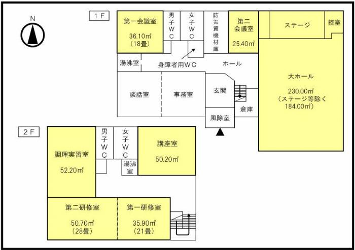 第四コミセン平面図