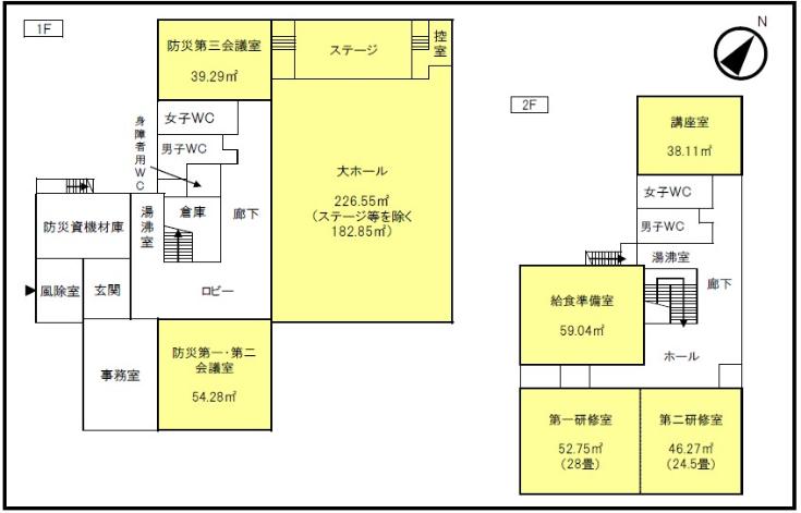 第五学区コミュニティ防災センター平面図