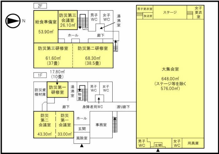 第六学区コミュニティ防災センター平面図