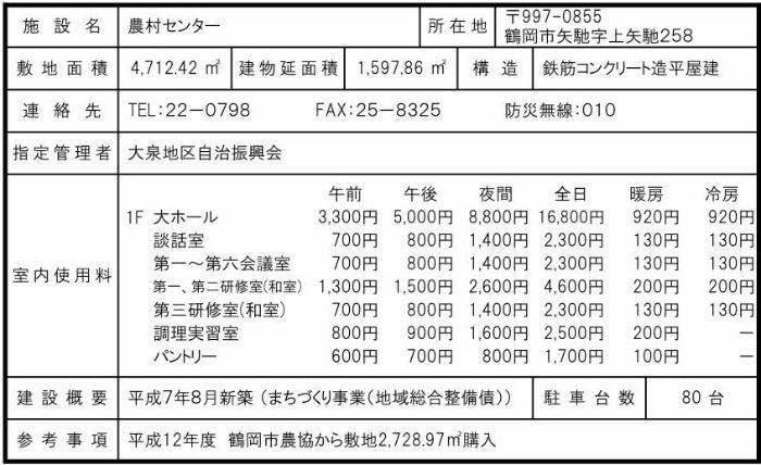 農村センター概要