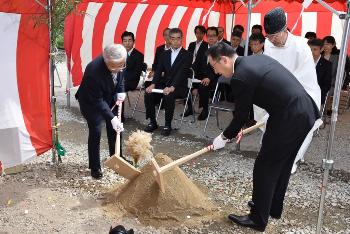 大網地域交流センター（仮称）の新築工事安全祈願祭