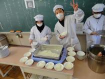 盛り付けの様子