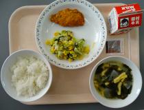 有機米給食の写真