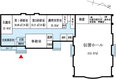 八栄島地区地域活動センター平面図